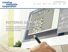 Tablet Screenshot of creativematerialscorp.com